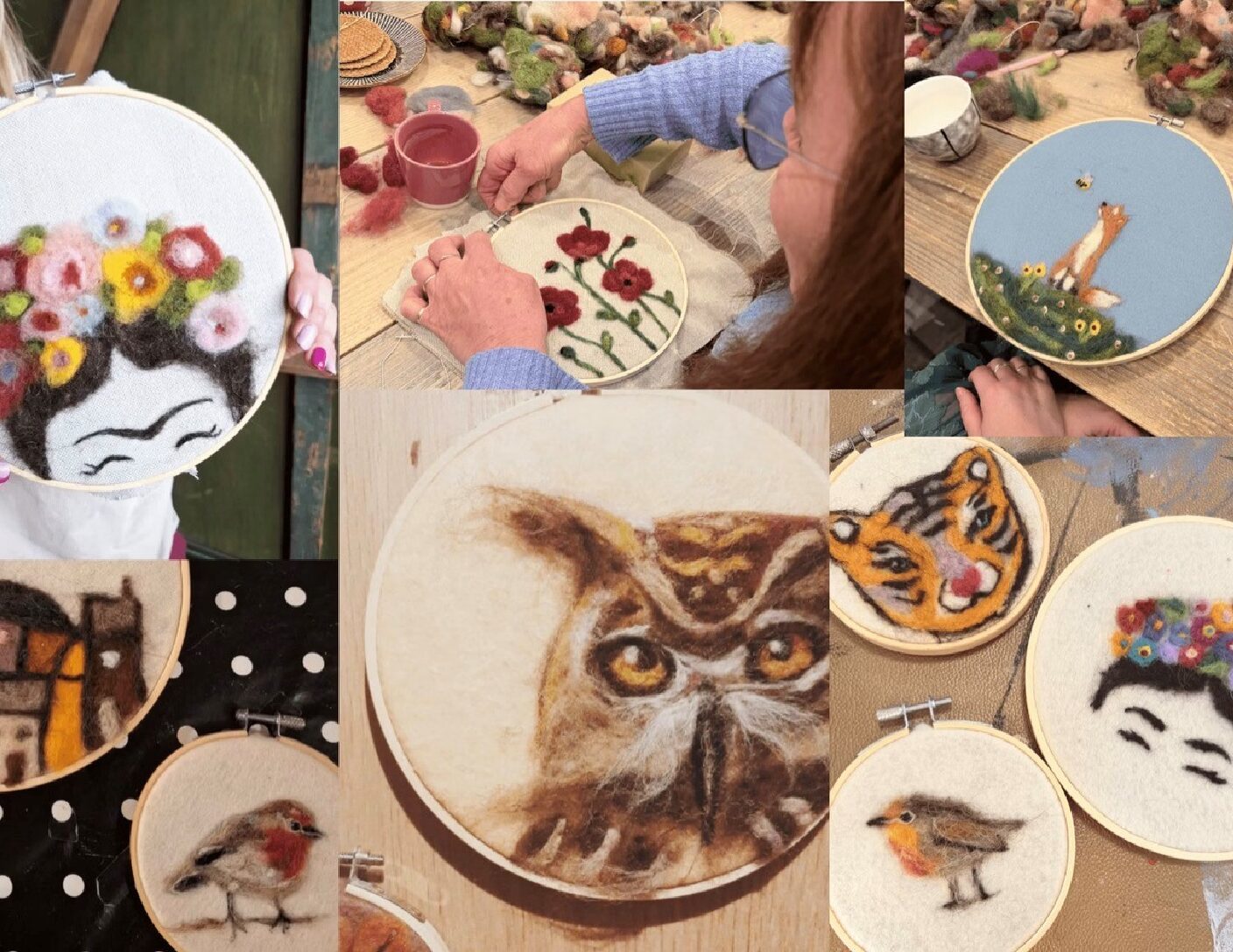 Workshop Schilderen met wol / naaldvilten